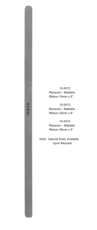 RETRACTOR MALLABLE RIBBON 16mm x 8"
