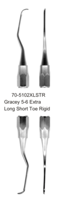 CURETTE - GRACEY 5-6 EXTRA LONG SHORT TOE RIGID CURETTE - GRACEY 5-6 EXTRA LONG SHORT TOE RIGID