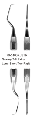 CURETTE - GRACEY 7-8 EXTRA LONG SHORT TOE RIGID