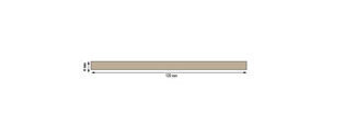 STEEL-CARBON FINISHING STRIP, STAINLESS, 4 X 120MM, ONE SIDE