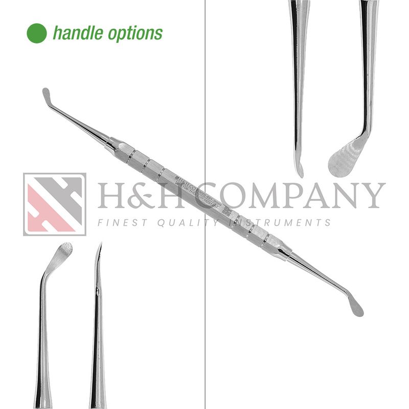 Curette, Molt 2/4HD, Angled Left