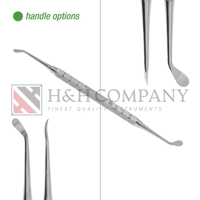 Curette, Molt 2/4HD, Angled Right