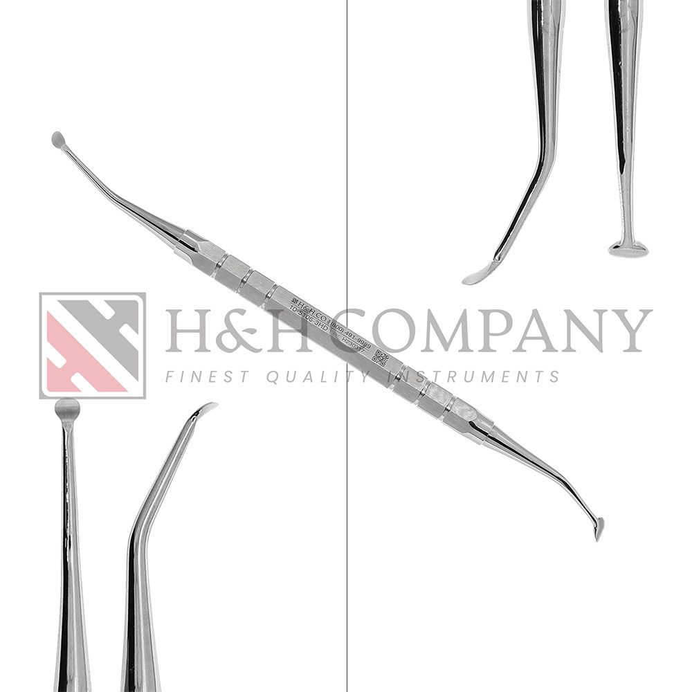 Curette, Pierce 2/4, Handle Options:: HD HANDLE 5/16” Hex