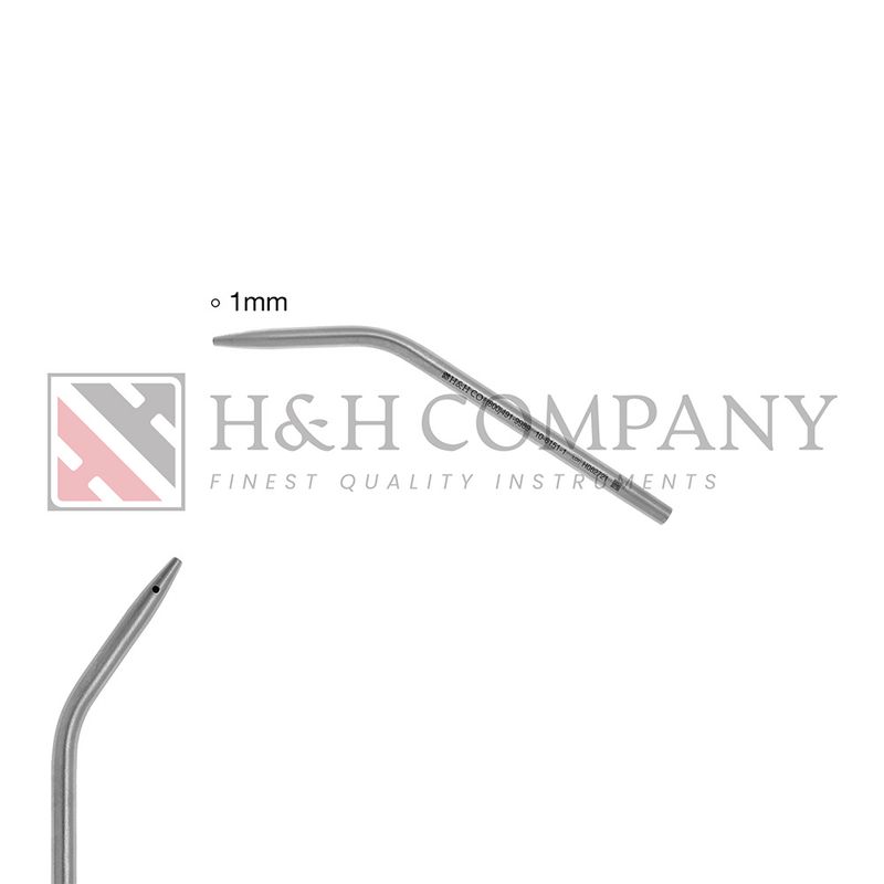 Suction Tip, #1 Coupland, With Hole, 1.0mm
