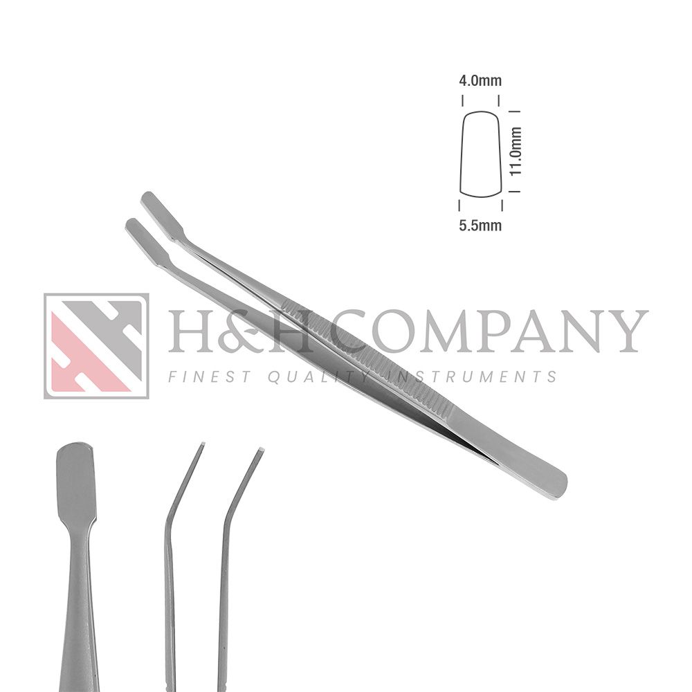 Membrane Holding Forceps, Kuhne, 10cm, 4.0mm Tip