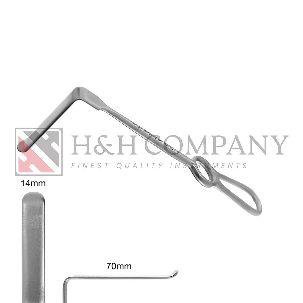 Retractor, 14 x 70mm, Toe Up