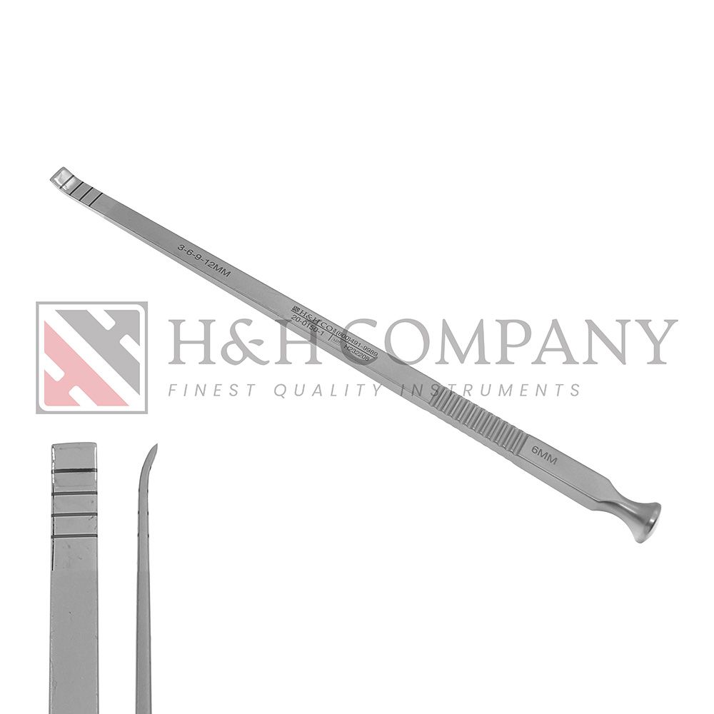 Osteotome, Slight Curve, 6mm, 7"