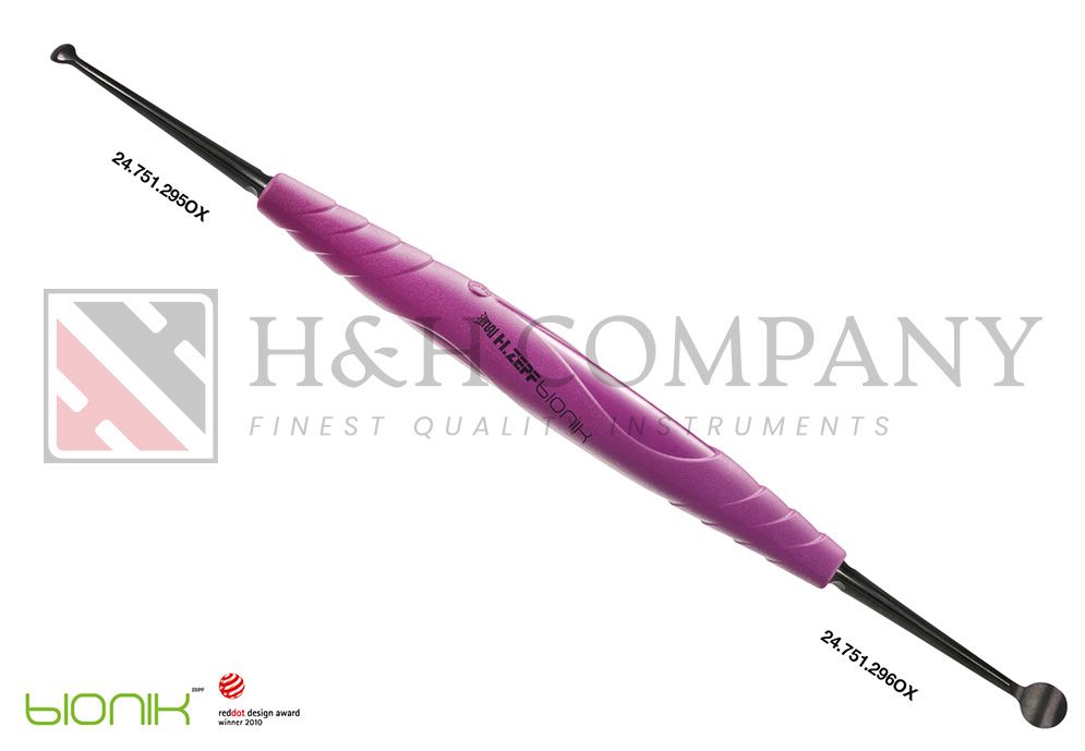 Curette, Molt 2/4, Onyx Coating, Bionik Handle