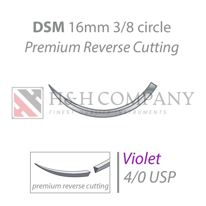 GLYCOLON violet DSM16 4/0 USP 45 cm