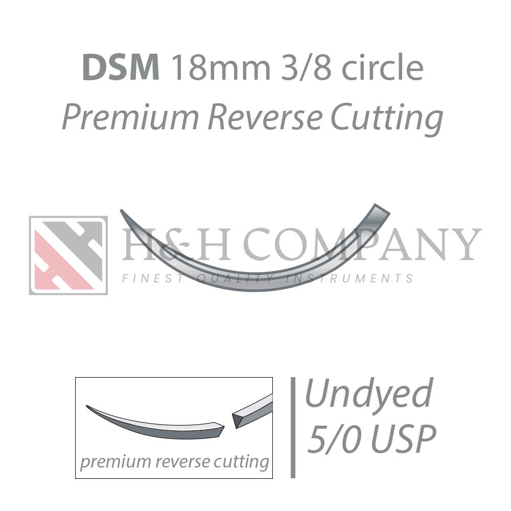GLYCOLON undyed DSM18 5/0 USP 45 cm