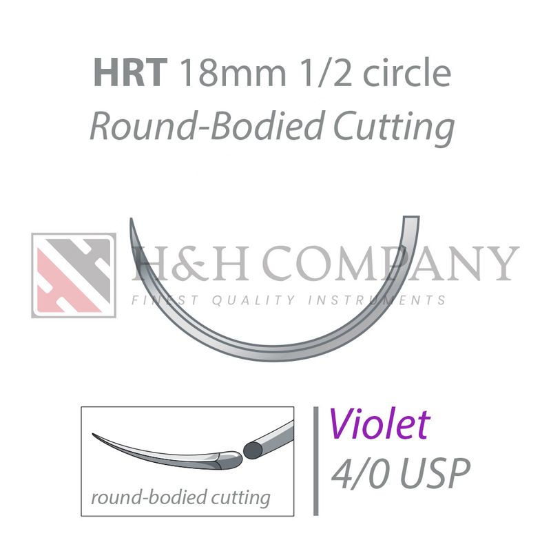 PGA-RESORBA violet HRT18 4/0 USP  45 cm