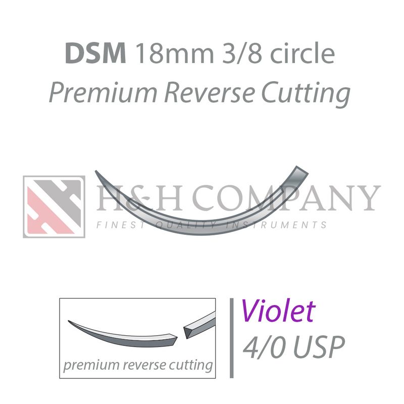 PGA-RESORBA violet DSM18 4/0 USP 45 cm