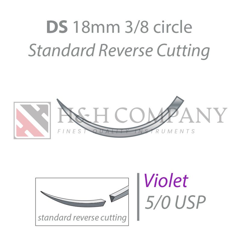 PGA-RESORBA violet DS18 5/0 USP 45 cm