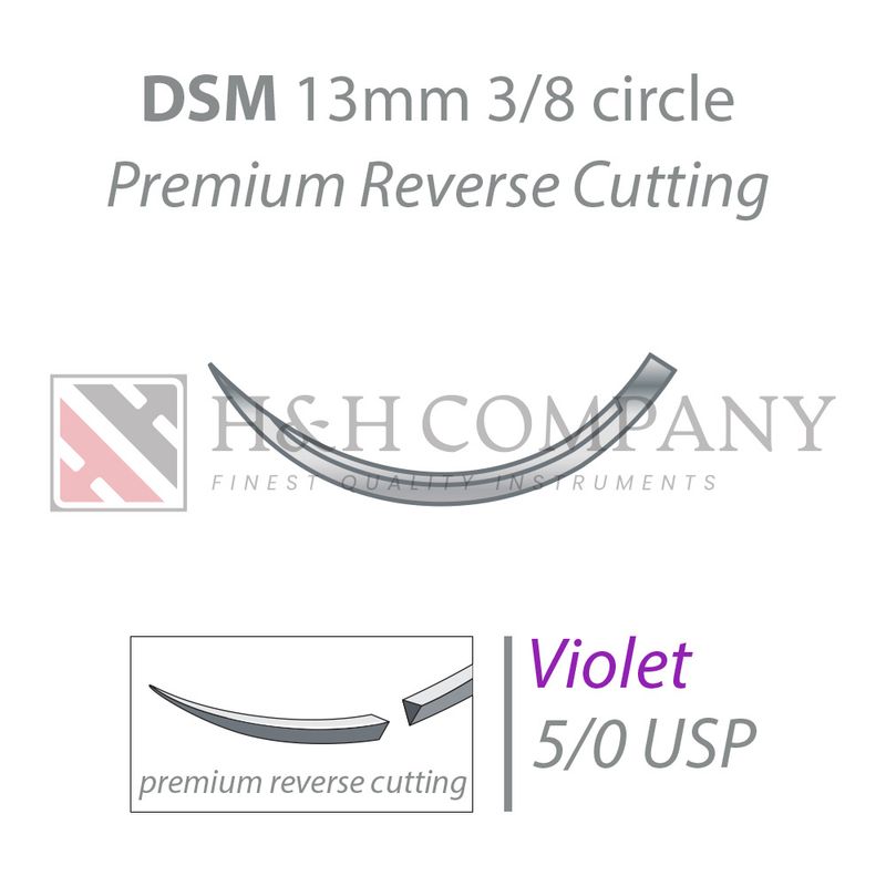 PGA-RESORBA violet DSM13 5/0 USP 45 cm