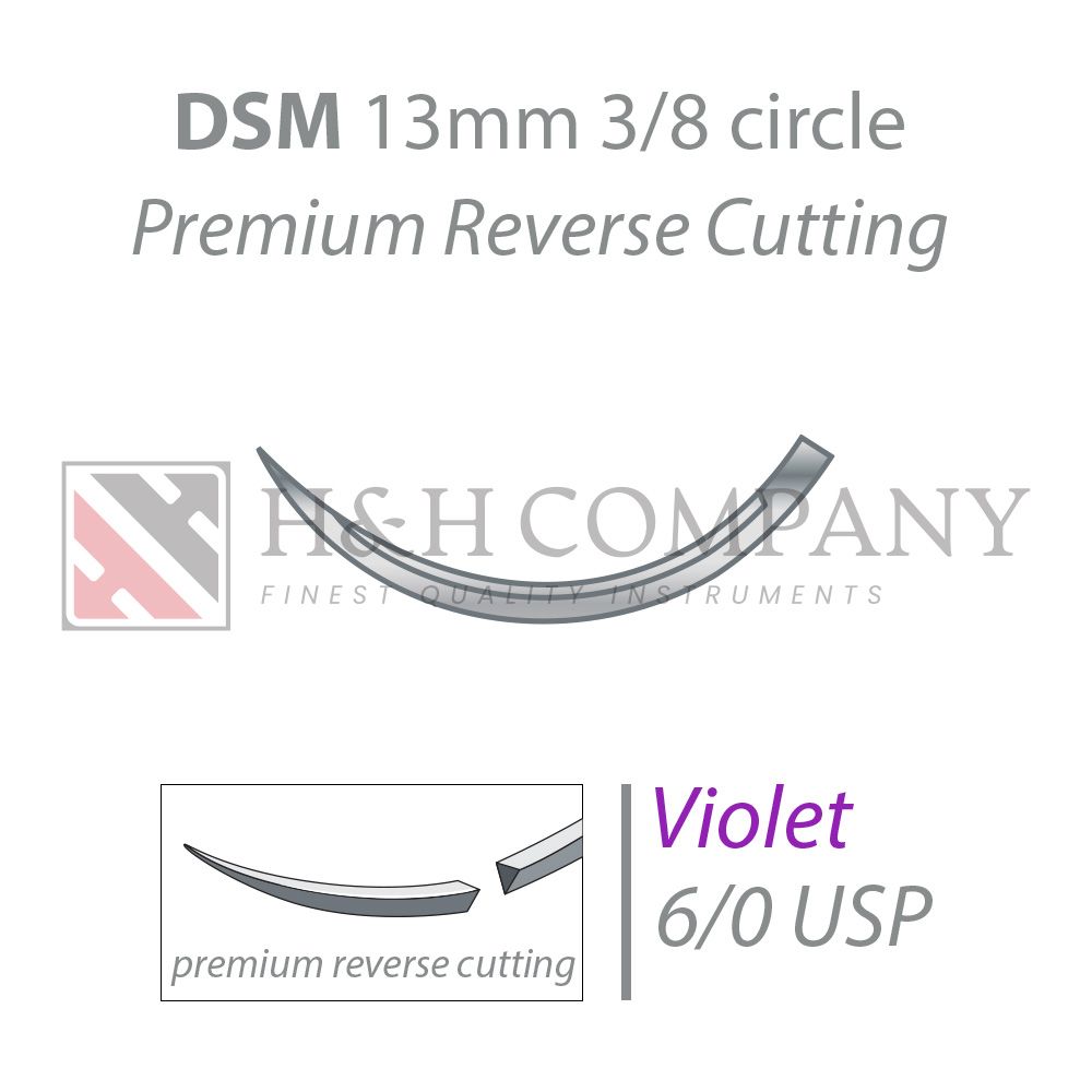 PGA-RESORBA violet DSM13 6/0 USP 45 cm