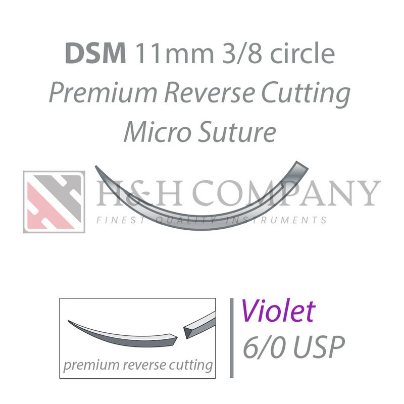 PGA-RESORBA violet DSM11 6/0 USP 45 cm