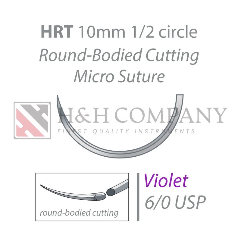 PGA-RESORBA violet HRT10 6/0 USP 45 cm