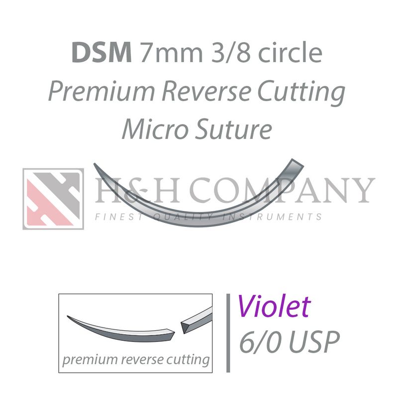 PGA-RESORBA violet DSM7 6/0 USP 45 cm