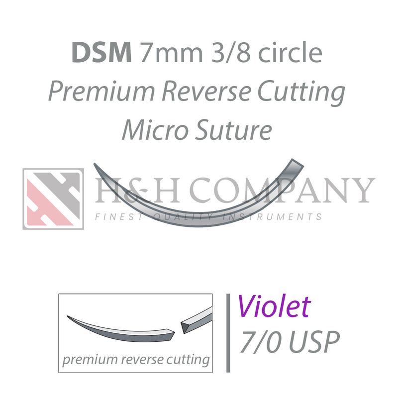 PGA-RESORBA violet DSM7 7/0 USP 45 cm