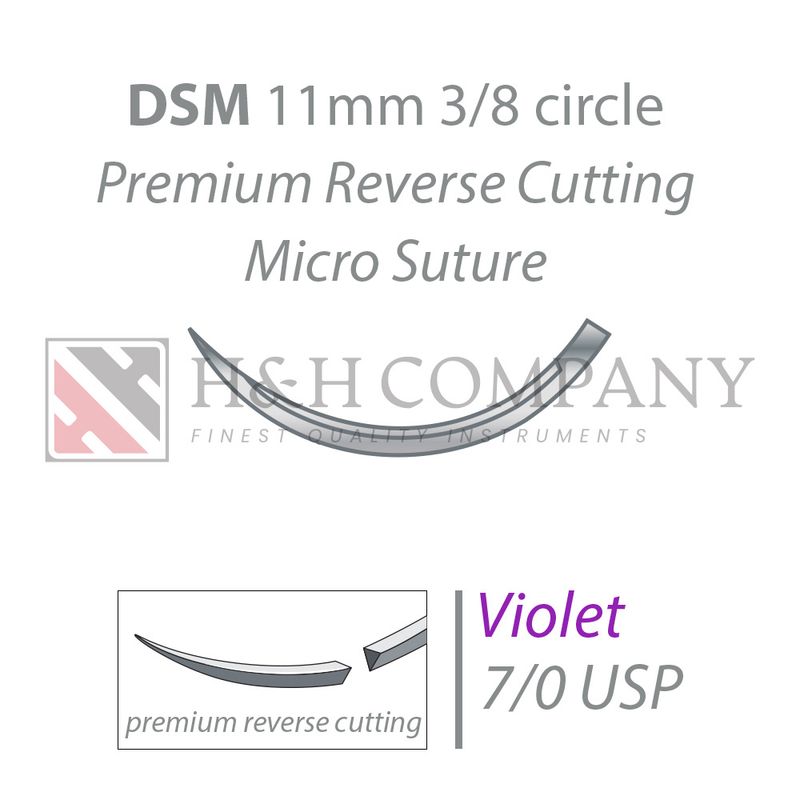 PGA-RESORBA violet DSM11 7/0 USP 45 cm