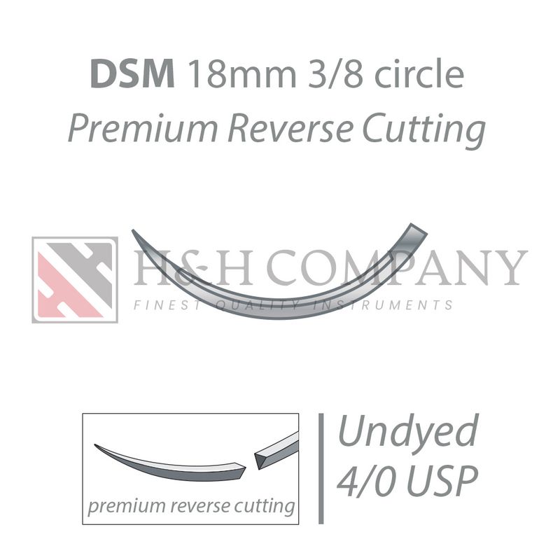 RESOLON TWIST undyed DSM18 4/0 USP 45 cm