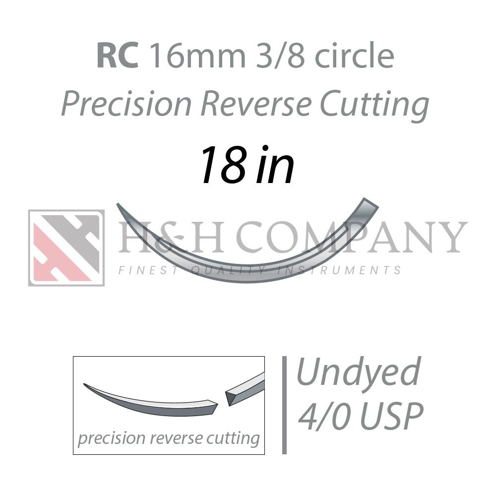 Cytoplast CS-06 RC PTFE Suture (USP 4-0); 18 in.