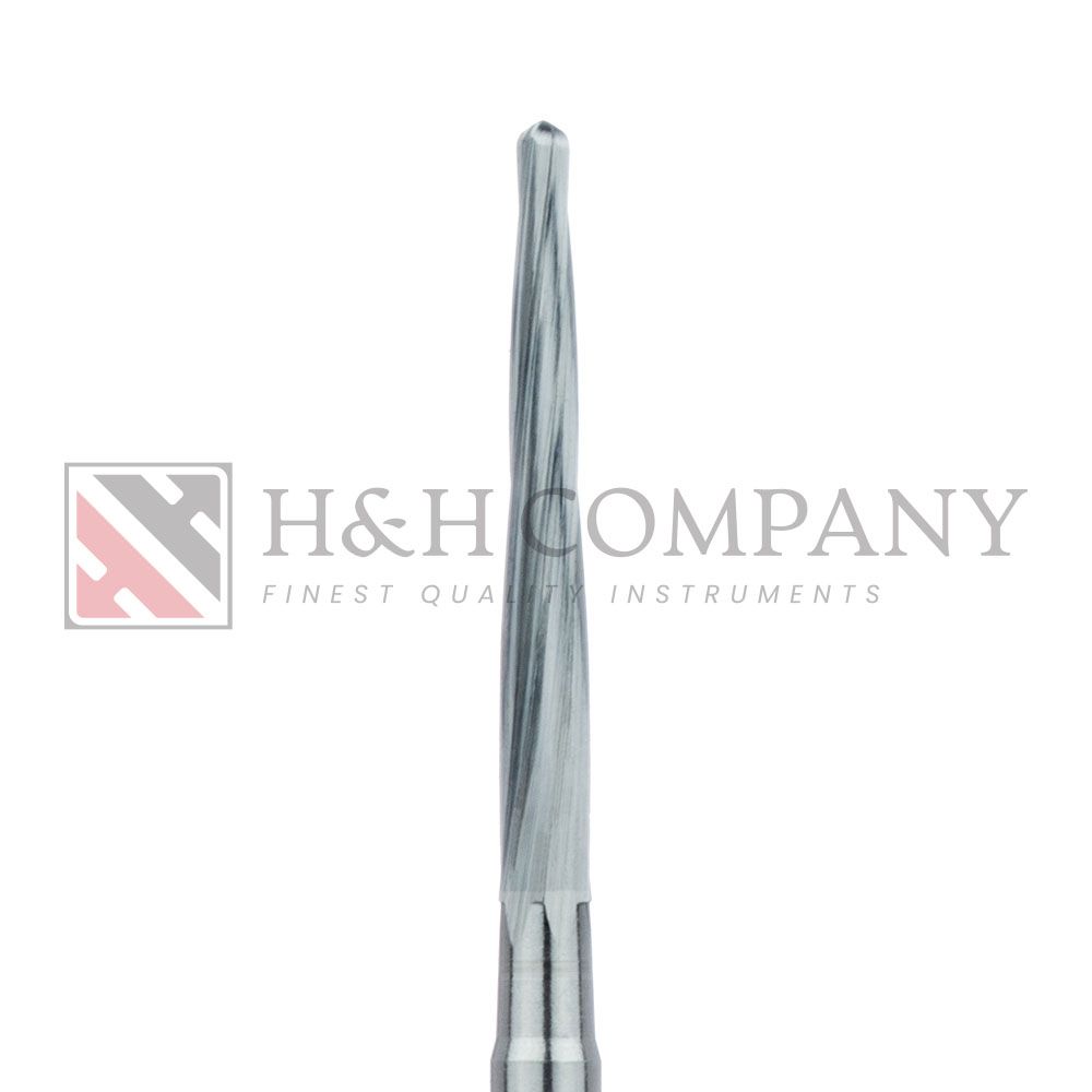 Surgical Lindemann Carbide Bur, Non-Cross Cut, 1.4mm Ø, FGL 2PK