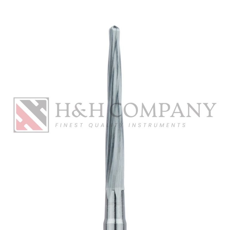 Surgical Lindemann Carbide Bur, Non-Cross Cut, 1.4mm Ø, FGL 2PK