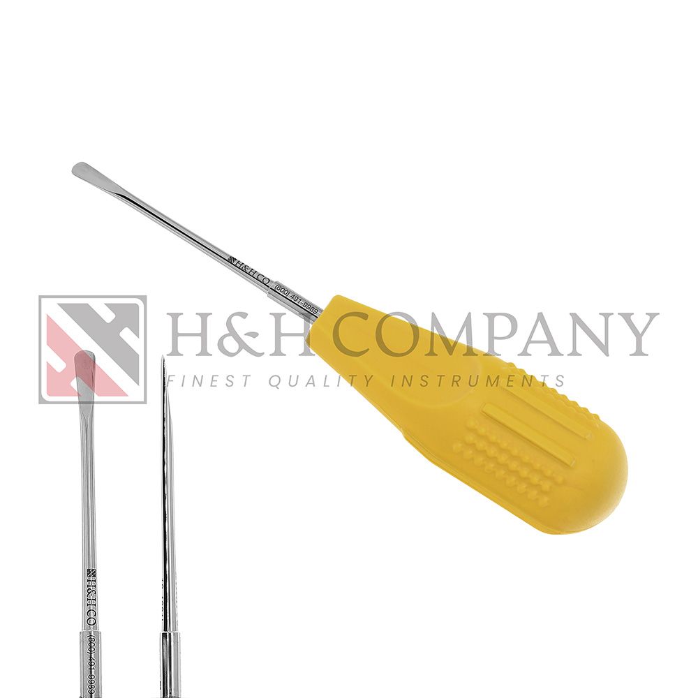 Elevator, Large, Straight, 5mm, Plastic Handle, Yellow