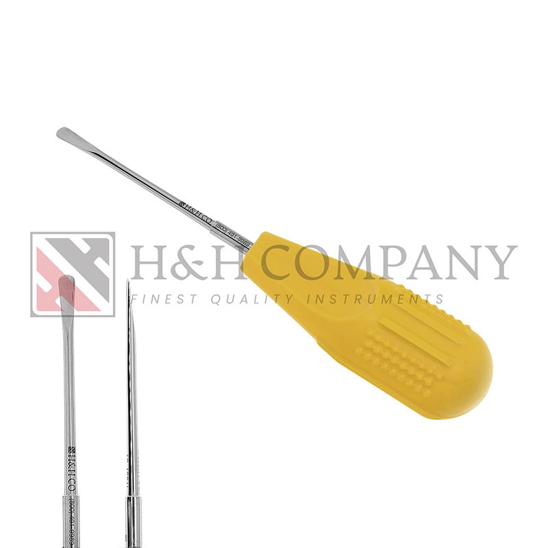 Elevator, Large, Straight, 5mm, Plastic Handle, Yellow