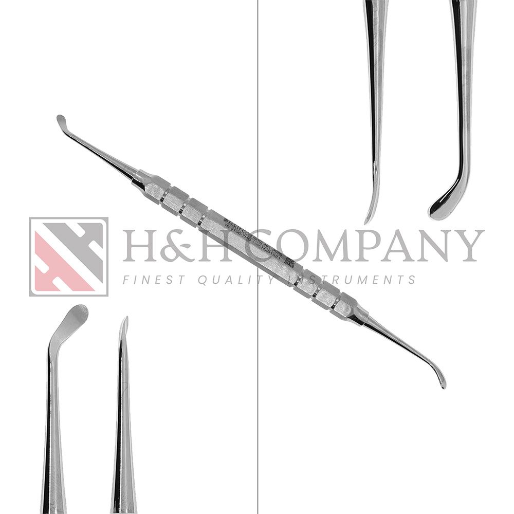 Curette, Molt 2, Angled Left &amp; Right, Handle Options:: HD HANDLE 5/16” Hex