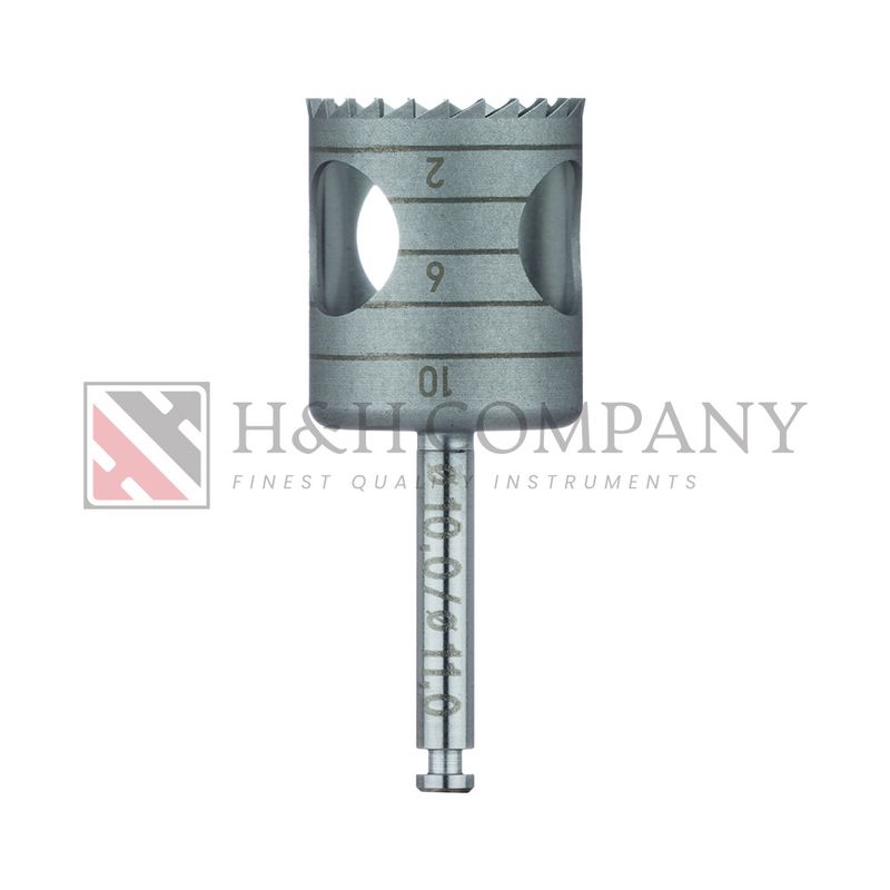 SURGERY, STAINLESS STEEL BUR, TREPHINE, 11MM EXTERNAL Ø, 10MM INTERNAL Ø, RAL