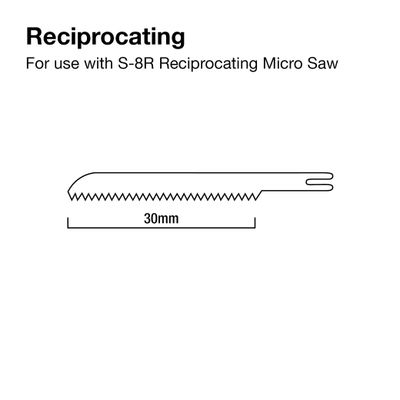 R-30 Saw Blade, 30mm, For use with S-8R Reciprocating Saw (5pcs)
