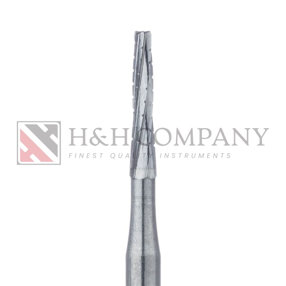 Operative Carbide Bur, Long Tapered Fissure Cross Cut, US#701L, 1.2mm Ø, FGL 5PK