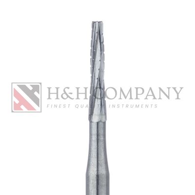Operative Carbide Bur, Long Tapered Fissure Cross Cut, US#701L, 1.2mm Ø, FGL 5PK