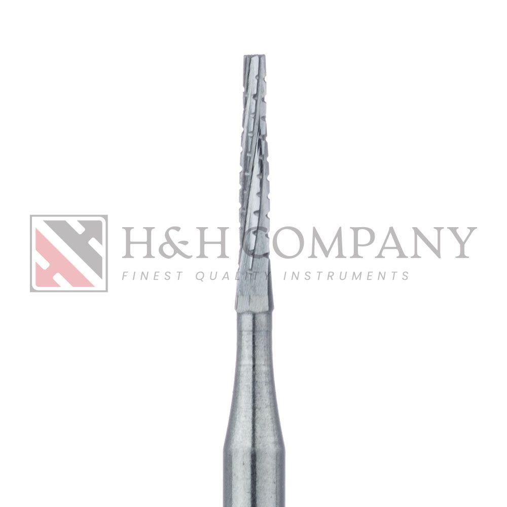 Operative Carbide Bur, Long Tapered Fissure Cross Cut, US#700L, 1.0mm Ø, FGL 5PK