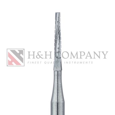 Operative Carbide Bur, Long Tapered Fissure Cross Cut, US#700L, 1.0mm Ø, FGL 5PK