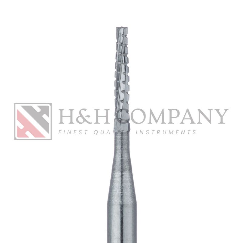 Operative Carbide Bur, Long Tapered Fissure Cross Cut, US#699L, 0.9mm Ø, FGL 5PK