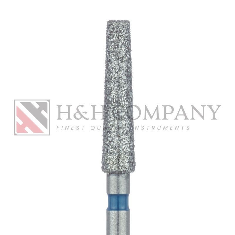 Extra Long Tapered Flat End Diamond Bur, 2.3mm, Medium, 1.6mm Tip, FG 5PK