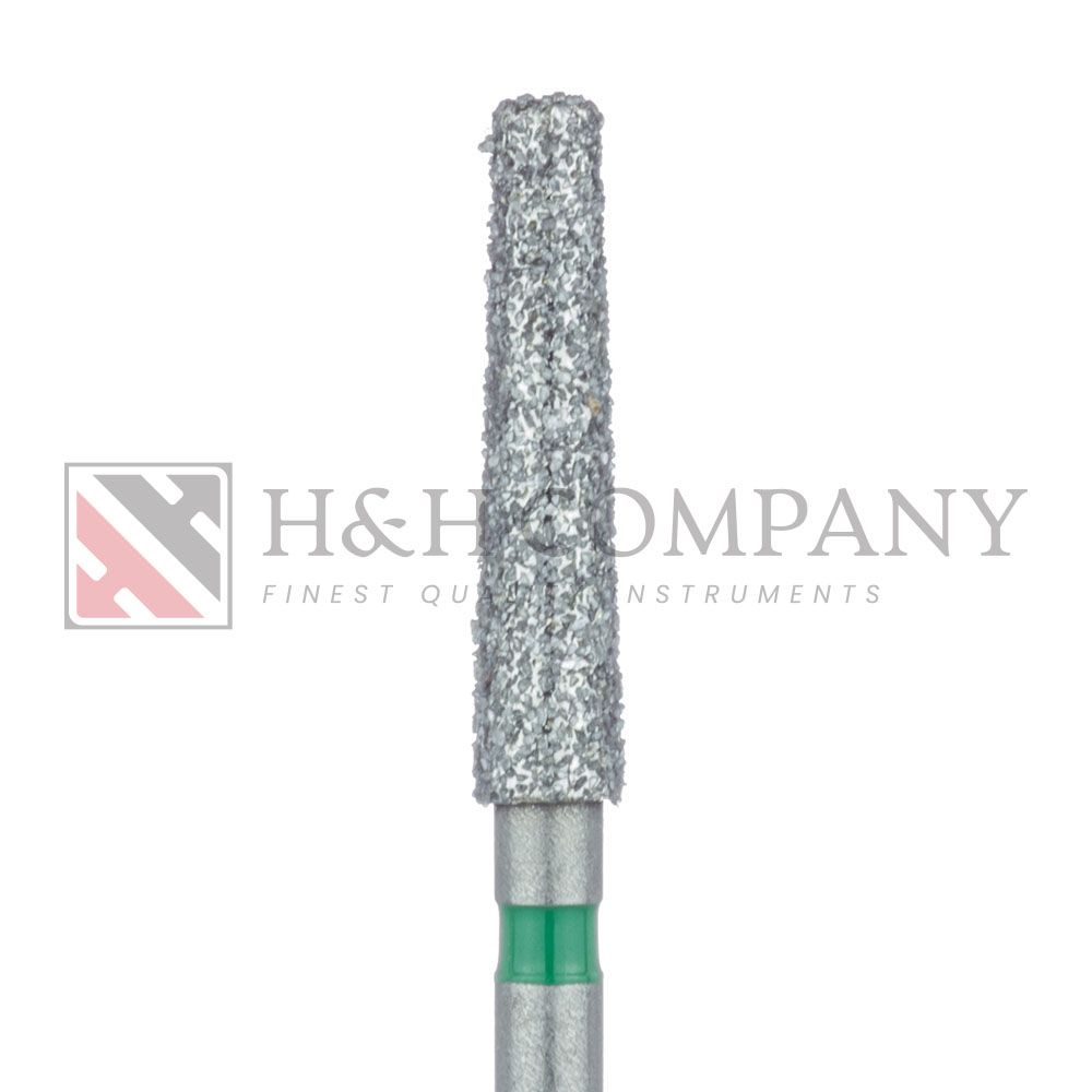 Extra Long Tapered Flat End Diamond Bur, 2.3mm, Coarse, 1.6mm Tip, FG 5PK