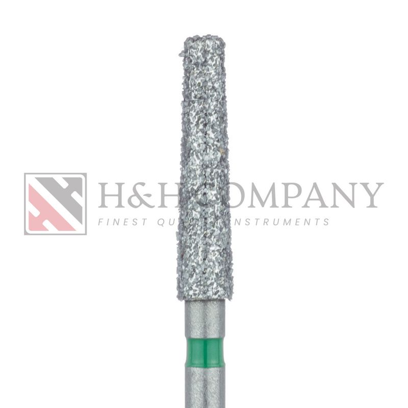 Extra Long Tapered Flat End Diamond Bur, 2.3mm, Coarse, 1.6mm Tip, FG 5PK