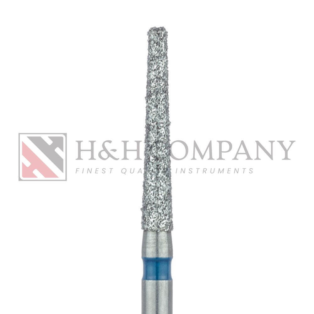 Extra Long Tapered Round Edge Diamond Bur,1.6mm, Medium, 0.9mm Tip, FG 5PK
