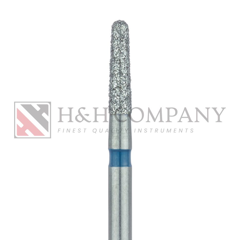 Round End Taper Chamfer Diamond Bur, 1.6mm, Medium, FG 5PK