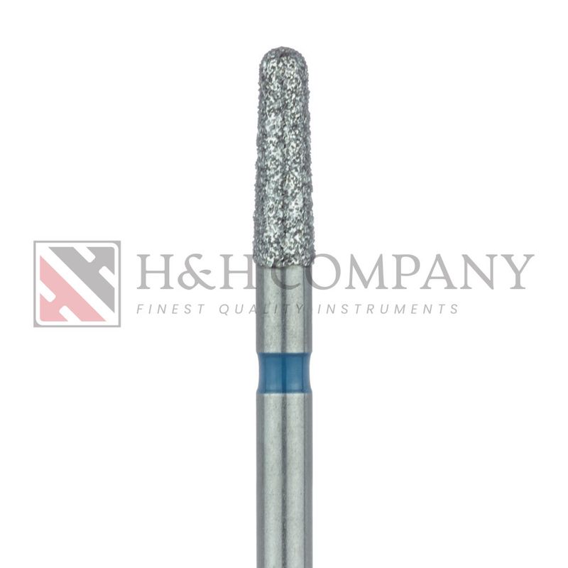 Round End Taper Chamfer Diamond Bur, 1.8mm, Medium, FG 5PK