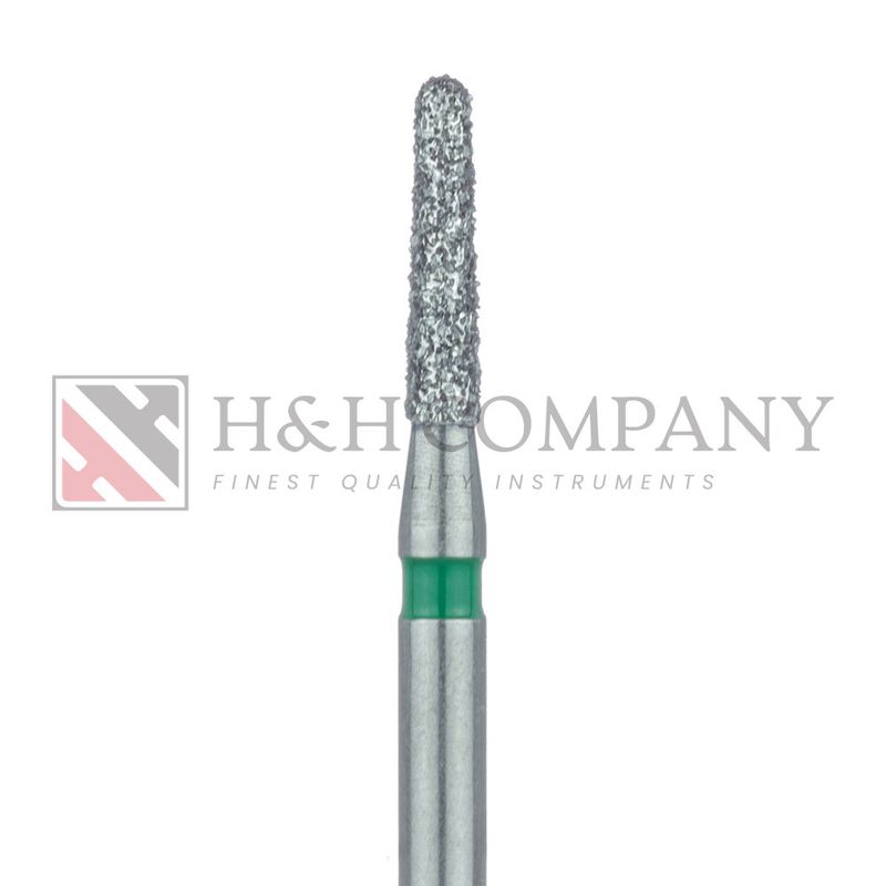 Round End Taper Chamfer Diamond Bur, 1.4mm, Coarse, FG 5PK