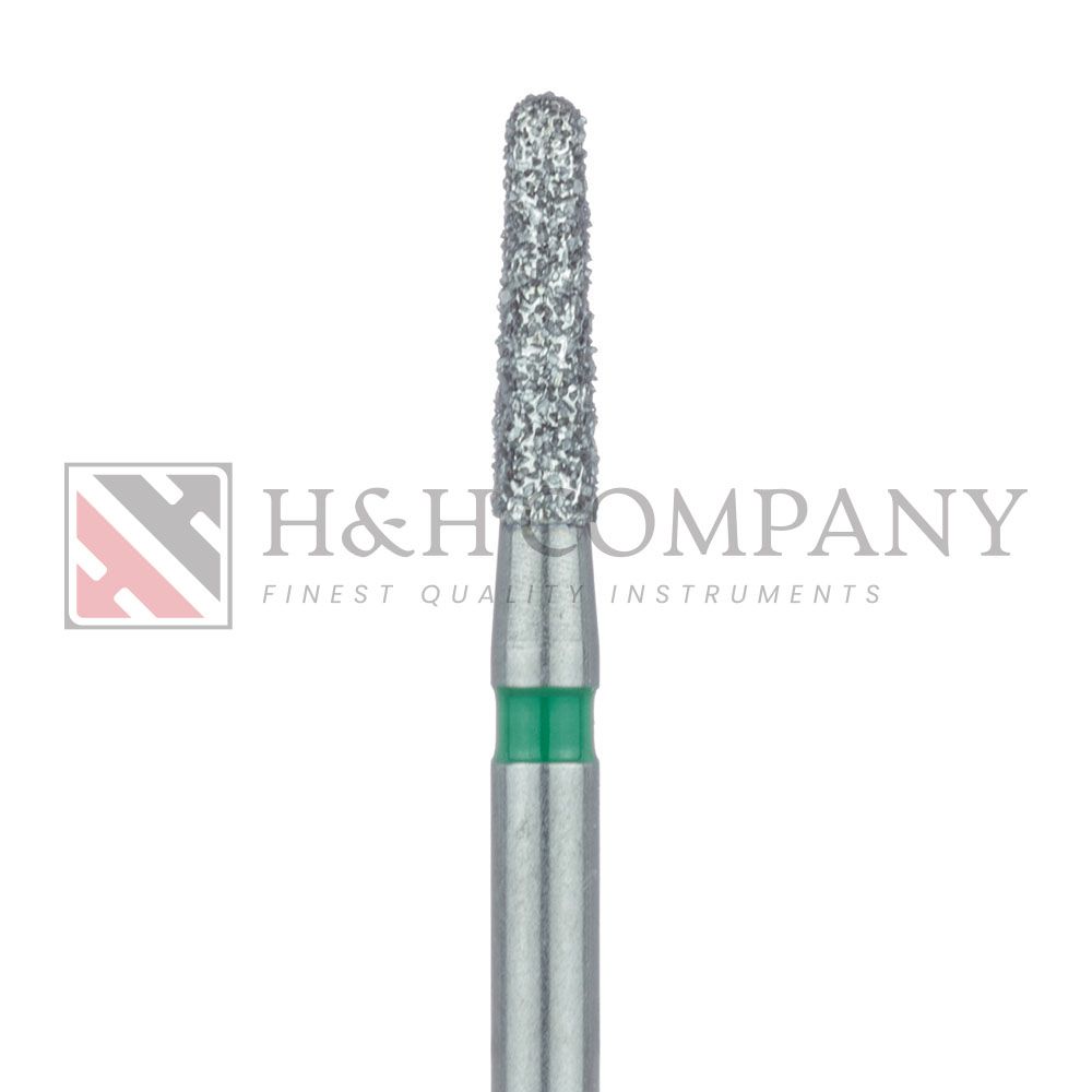 Round End Taper Chamfer Diamond Bur, 1.6mm, Coarse, FG 5PK
