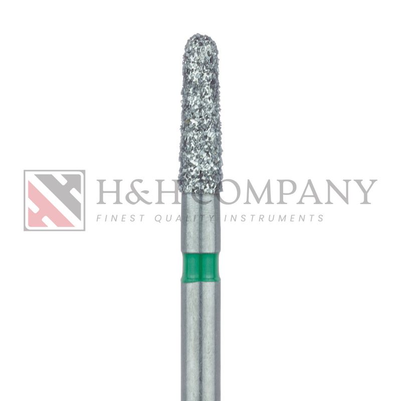 Round End Taper Chamfer Diamond Bur, 1.8mm, Coarse, FG 5PK