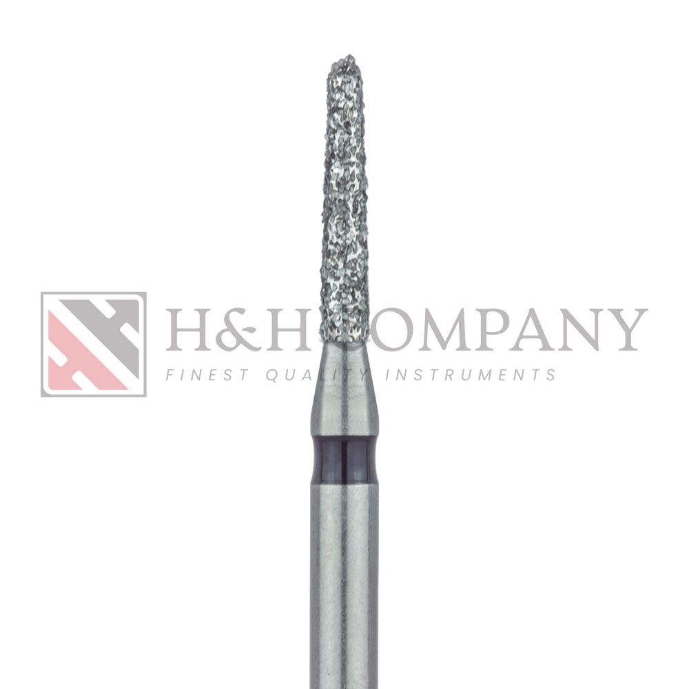 Round End Taper Chamfer Diamond Bur, 1.2mm, Super Coarse, FG 5PK