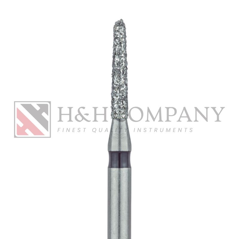 Round End Taper Chamfer Diamond Bur, 1.2mm, Super Coarse, FG 5PK