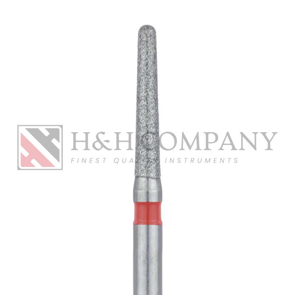 Round End Taper Chamfer Diamond Bur, 1.4mm, Fine, FG 5PK